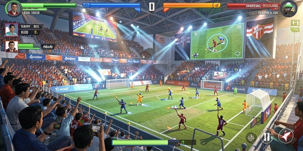 Mode multiplayer untuk bermain dengan teman.