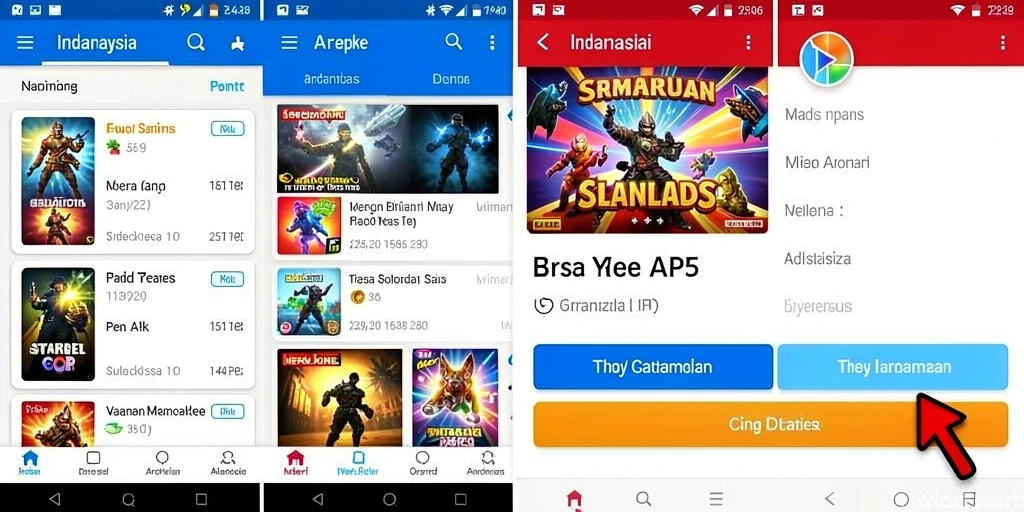 Aksi seru dalam game dengan efek visual yang memukau.