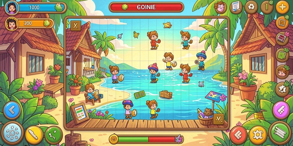 Fitur multiplayer memungkinkan Anda bermain dengan teman.
