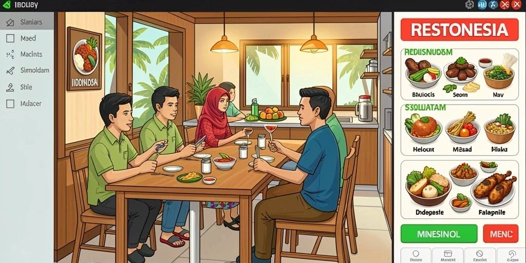 Screenshot menunjukkan karakter unik dalam RP55.